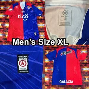 Club Deportivo CD FAS Santa Ana El Salvador Vintage Galaxia Soccer Jersey Men XL